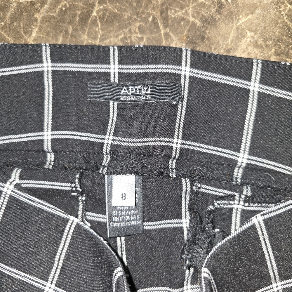 Essentials Black Windowpane Chinos - image 2